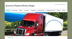 Desktop Screenshot of economicpackersmovers.com